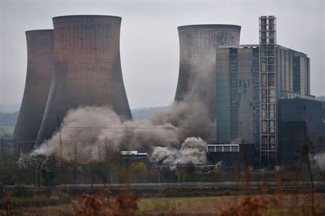 The cooling systems would be the newest regions of the rugeley power station to be. Going, going, gone: Latest demolition takes place at ...