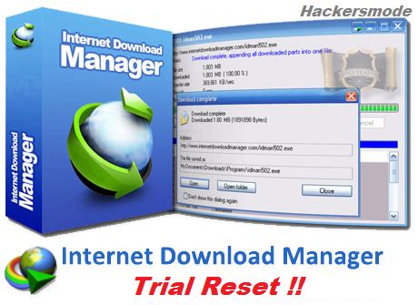 Internet download manager (idm) is a tool to increase download speeds by up to 5 times internet download manager has a smart download logic accelerator that features intelligent dynamic. Internet Download Manager TRIAL RESET !! - Remaja BlogRoid