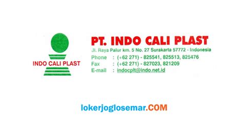 Loker pabrik mainan di karanganyar demak : Loker Pabrik Kemasan Plastik Karanganyar PT Indo Cali Plast September 2020 - Loker Jogja Solo ...