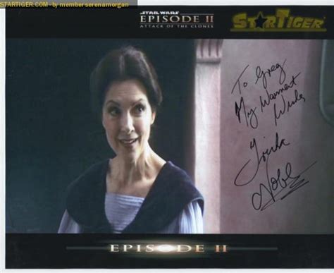 In the star wars franchise, noble was jobal naberrie, the. Trisha Noble autograph collection entry at StarTiger