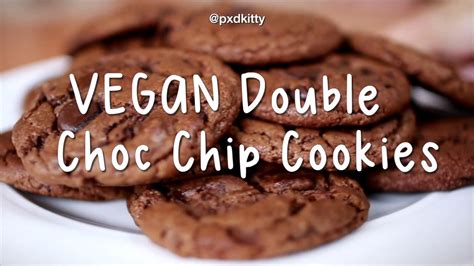 Seriously you can whip these up in 20 minutes and you don't even need an electric mixer. BEST VEGAN Chewy Double Chocolate Chip Cookies Recipe (Super EASY!) - YouTube