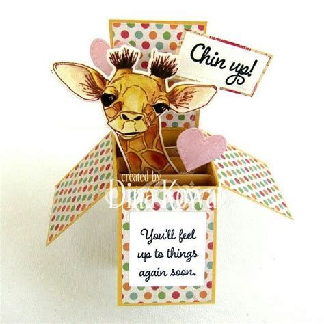 Download Giraffe 2 | Impression obsession cards, Pop up box cards, Get well cards