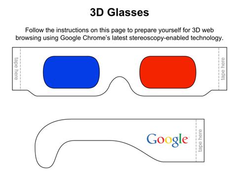 Brillen bastel vorlage / brille aus draht basteln : 3D-Brille - PDF-Vorlage - Download - CHIP