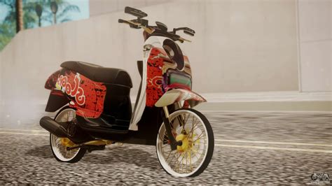 San andreas game for pc with a single click. Honda Scoopy New Red for GTA San Andreas