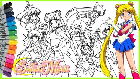 12 sailor moon pictures to print and color. Sailor Moon Coloring Pages Anime Manga アニメのぬりえ - YouTube