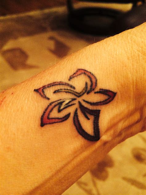 Simple and striking best friend elbow tattoo. My Hawaiian tribal friendship tat Remembering my best ...