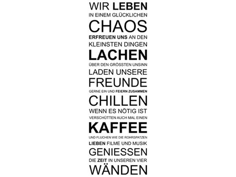 Ein großes können — ein großes genießen. Wandtattoo Zeit in unseren vier Wänden... Spruch bei ...