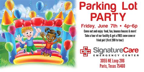 Read our message to all patients. Parking Lot Party, Tyler TX - Jun 7, 2019 - 4:00 PM