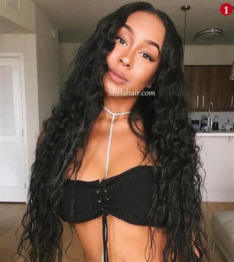 360 lace wig gives you many hair styling possibilities for you can part your hair in any direction. "Buy Now https://www.sunwigs.com/water-wave-brazilian-360 ...