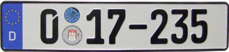 Die ländercodes auf dem diplomatenkennzeichen vorteile für diplomaten mit entsprechenden kennzeichen Autokennzeichen Nummernschilder Hamburg ab € 7,--/Stk.