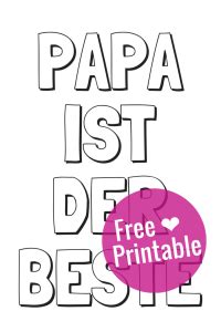 Malvorlage mit schriftzug papa ist der beste zum ausdrucken & ausmalen. Malvorlage "Papa ist der Beste" zum Ausdrucken & Ausmalen