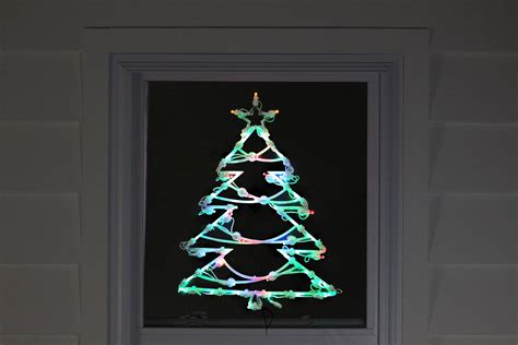 Led lighted candle christmas decoration features: Northlight 18" LED Lighted Tree Christmas Window ...