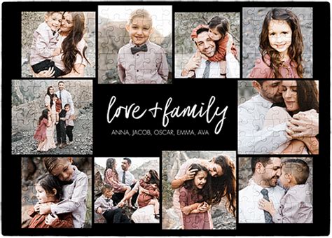 How big is a 60 piece photo puzzle? Love And Family Puzzle by Shutterfly | Shutterfly