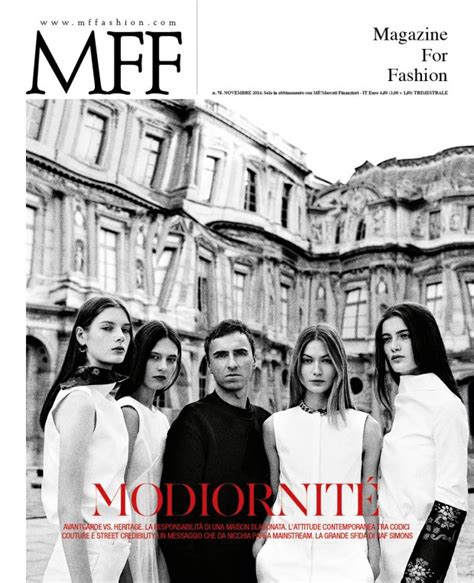 Greetings mff visitors and members! Raf Simons and Giambattista Valli for MFF - Magazine For ...