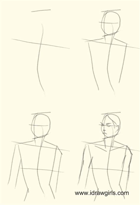 How to draw comics woman body. How to draw woman upper body - drawing and digital ...