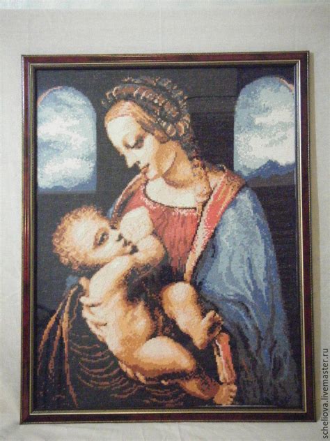 It depicts the virgin mary breastfeeding the christ child, a devotional subject known as the madonna lactans. Мадонна Литта. Репродукция, вышивка - купить онлайн на ...