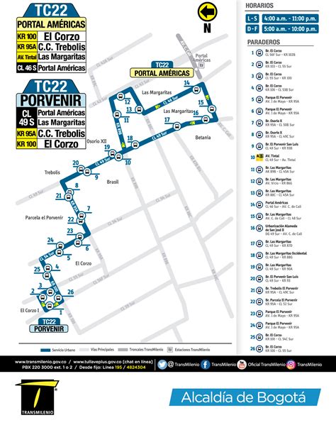 Portal de las américas is located in southwestern bogotá, specifically on avenida ciudad de cali with avenida ciudad de villavicencio. Nuevo servicio TC22 inicia operación entre el Portal ...