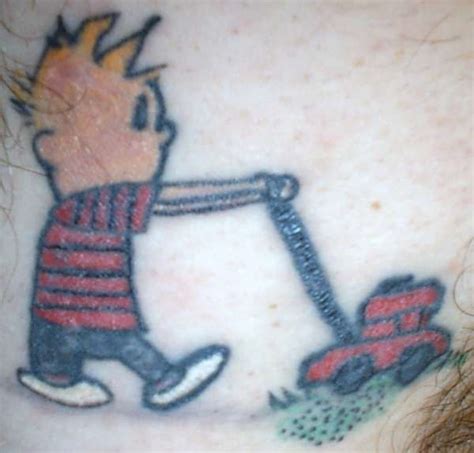 The female form is one of the most beautiful things. Calvin mowing the Fur tattoo