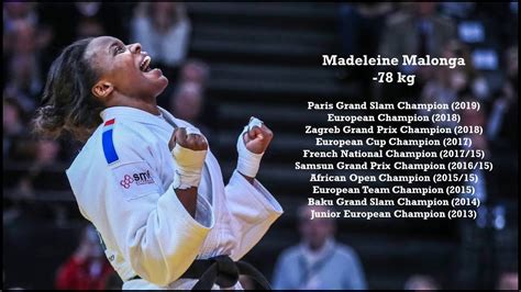 French judoka madeleine malonga became world champion in 2019 in the budokan in tokyo and took silver in 2021 in budapest. Madeleine Malonga highlight - YouTube