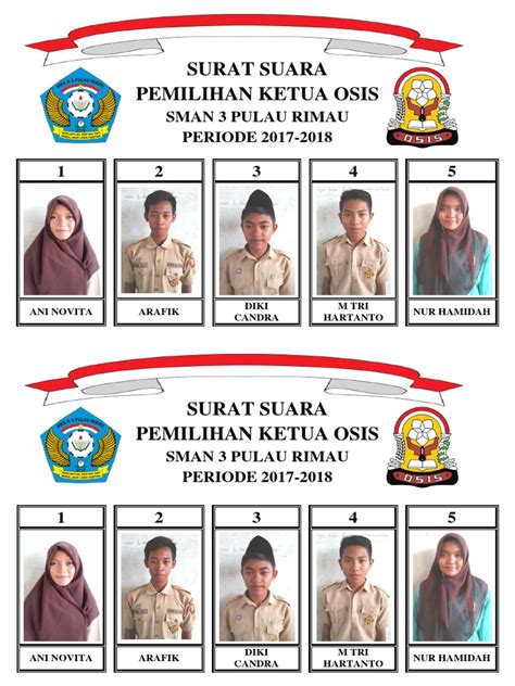 Surat somasi sendiri merupakan surat teguran maupun peringatan yang diberikan kepada pihak tertentu yang dinyatakan melanggar hukum dan peraturan. Contoh Surat Suara Untuk Pemilihan Ketua Osis - Referensi ...