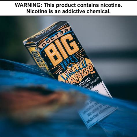 Nicotine is highly addictive and can: DOCTOR BIG VAPES - Chilled Mango in 2020 | Big bottle ...
