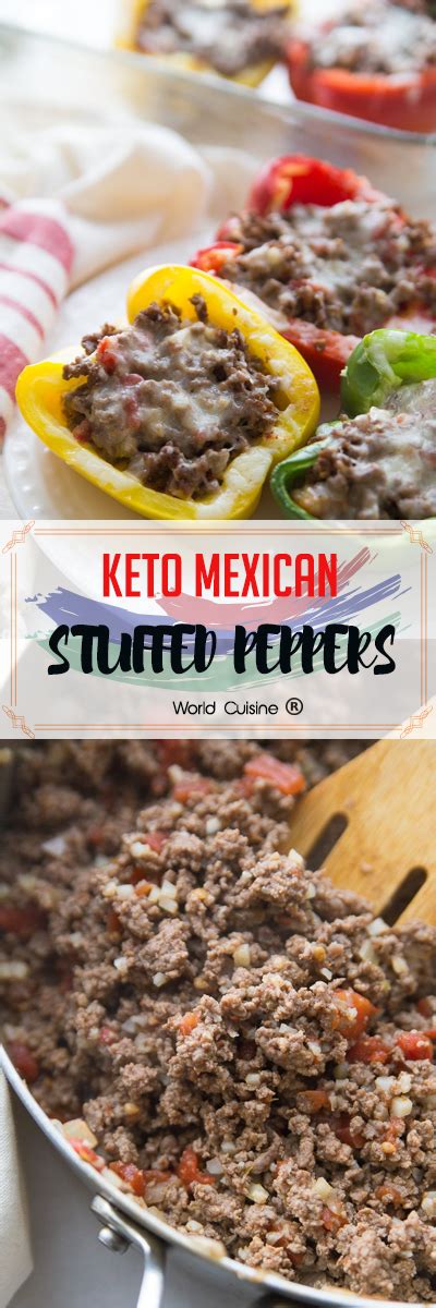 Just like tacos except keto approved and much better! KETO MEXICAN STUFFED PEPPERS - Healthy Recipes | Clean Eating