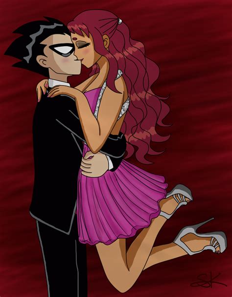 Apwbd112 my friend showd this to me and was like i told you so they did kiss hehe and i was like it is fake you fool!! Teen Titans Prom - Hidden Dorm Sex