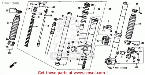 Honda xr400 xr 400 electrical wiring harness diagram schematic 1996 to 2000 here. Honda Xr400r 1999 (x) Usa Front Fork - schematic partsfiche