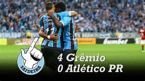 Logo aos três minutos, thaciano aproveitou falha da defesa paranaense e deixou luan na cara do gol, que só teve o trabalho de deslocar o goleiro santos e abrir o placar na arena. Grêmio LibertadorSaideira Copa do Brasil - Grêmio 4x0 ...