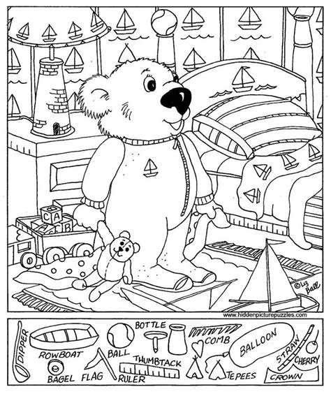 Color in this free halloween pdf and keep an eye out for hidden images along the way. Hidden Object Worksheets Adults