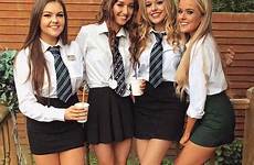 school uniforms sexy girls skirt outfits uniform girl cute essex skirts fashion mistress leather satin blouse hot schoolgirls british panties