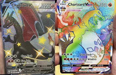 The charizard card holder is a great way to keep your cards safe and secure. Pokemon Champion's Path rainbow Charizard card already ...