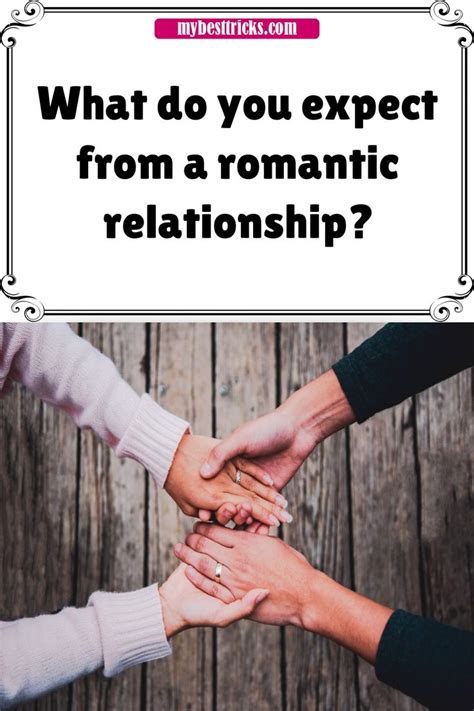 There's a scary moment in every new relationship is when it gets serious — when you can suddenly feel things going from being fun/easy/casual to holy crap, this could be something real. the. What do you expect from a romantic relationship? in 2020 ...