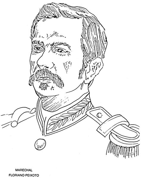 2 4 9 suas finanças apertavam outra vez, passou fome e teve que fazer desenhos e retratos em cafés para sobreviver. Desenho de Marechal Floriano Peixoto para colorir ...