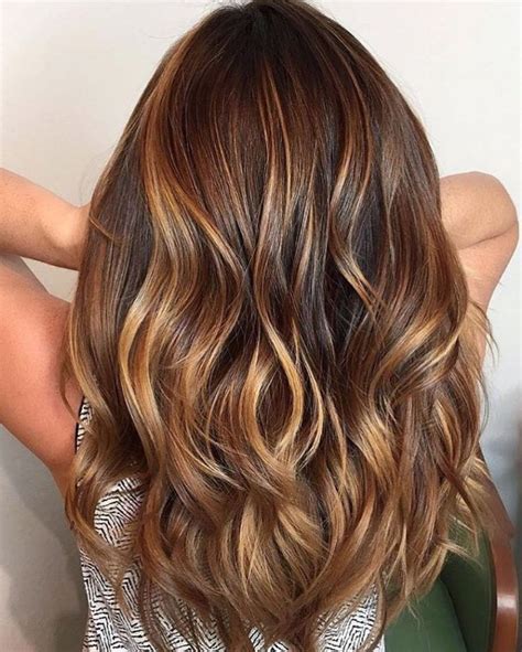 Warm Brown Hair Color With Caramel Highlights / 60 Looks with Caramel Highlights on Brown and ...