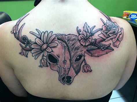 Moth and black rose tattoo. 45 Cute and Beautiful Deer Tattoos | The Design Inspiration