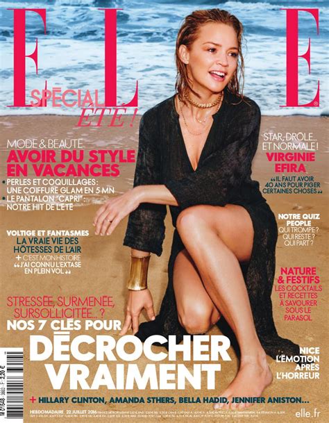 A 9 heures du matin, il est sortait de la maison et se dirigeait vers le metro. L'interview estivale de Virginie Efira, cover girl de ELLE cette semaine - Elle