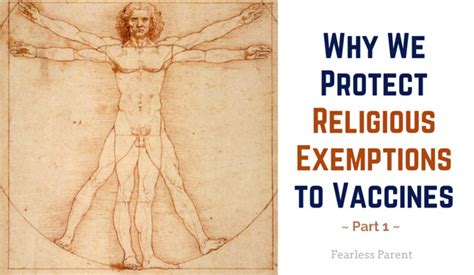 In order to exempt yourself from a medical act, such as vaccination and that leads us to the third legal exemption, that being a religious one. Why We Protect Religious Exemptions to Vaccines - Part 1