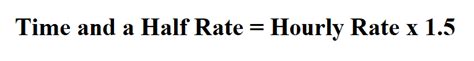 Calculate overtime hourly pay rates given normal or standard pay rate. How to Calculate Time and a Half.