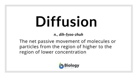 Osmosis is the scientific process of transferring fluid between molecules. Diffusion Definition and Examples - Biology Online Dictionary