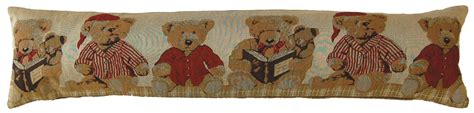 Vintage bear tapestry made in italy boho chic decorative wall hanging rug. Teddy Bears Tapestry Draught Excluder - A Bentley Cushions