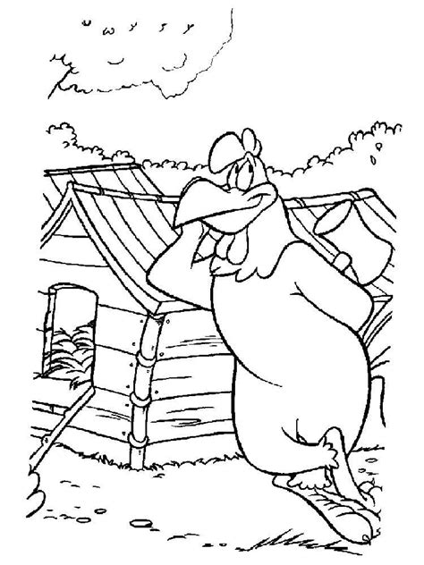 Push pack to pdf button and download pdf coloring book for free. Foghorn Leghorn coloring pages. Free Printable Foghorn ...