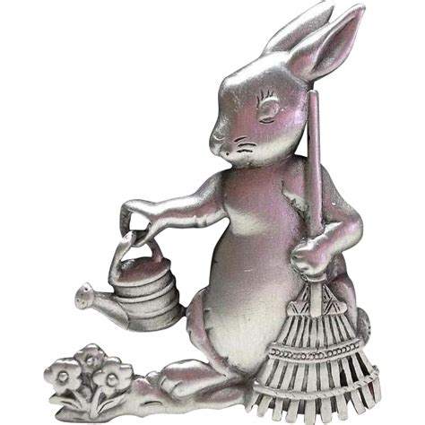 Bunny Rabbit Garden JJ pin | Bunny rabbit, Rabbit garden, Rabbit