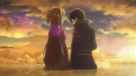 One line couple in love. anime romance gif | Tumblr