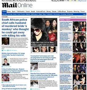 Facebook, Cheryl Cole, Take That and Daily Mail Showbiz ...