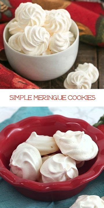 See more ideas about meringue cookies, meringue, desserts. Incredibly light, ethereal cookies made from whipped egg whites and sugar, these simple meringue ...