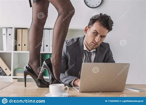 View of secretary in high stock image. Image of profession - 176845663