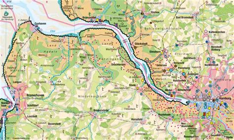 Der größte seehafen deutschlands beherrscht die stadt. Diercke Weltatlas - Kartenansicht - Unterelbe - Wirtschaft ...