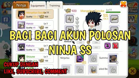 7 cara mendapatkan ninja ss di vip 0 ninja heroes. BAGI BAGI AKUN POLOSAN NINJA SS - NINJA HEROES #7 - YouTube