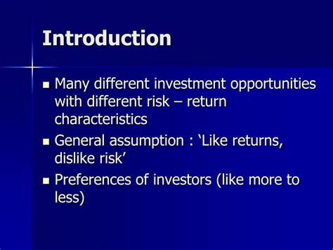 These do not resolve the equity premium puzzle but they do caution us to interpret it correctly: PPT - LECTURE 2 : UTILITY AND RISK AVERSION PowerPoint ...